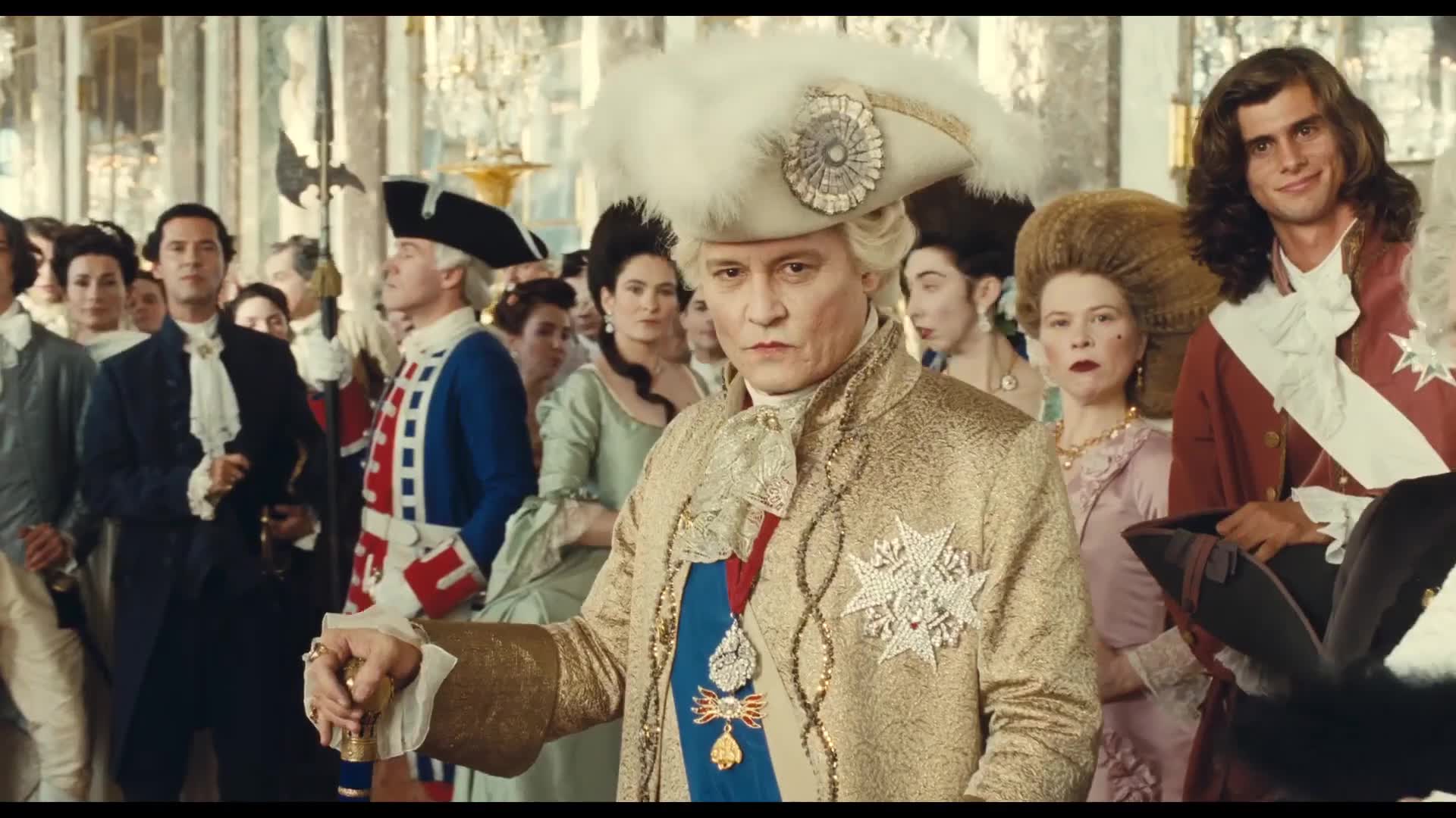 Johnny Depp as King Louis XV: 
